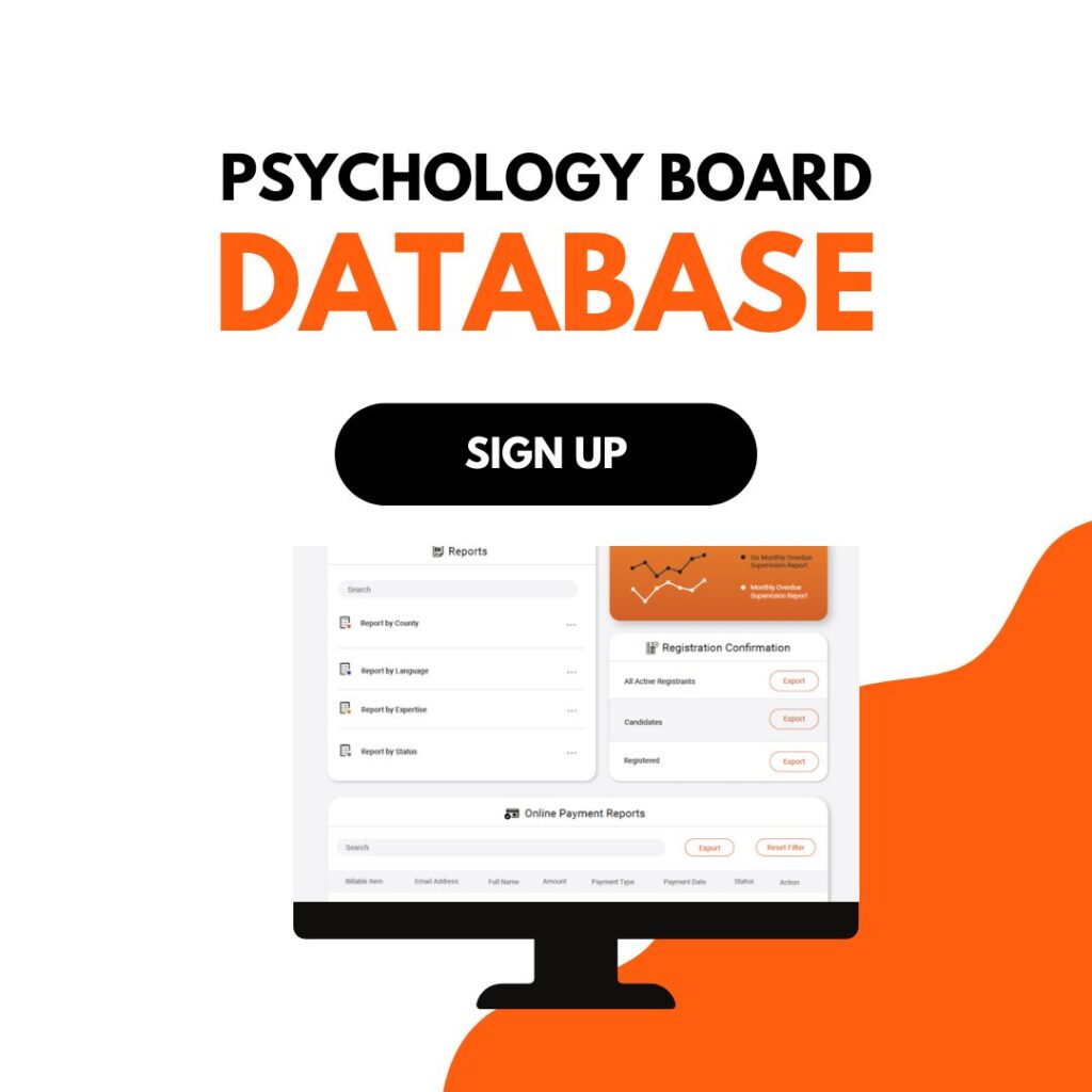 Psychology Board Database